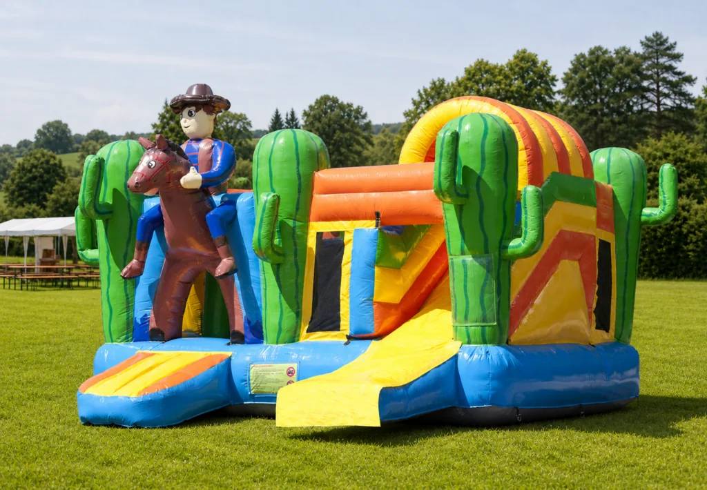Cowboy-Hüpfburg von Jump4Fun – Produktansicht
