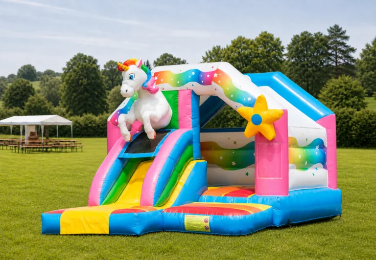 Einhorn-Hüpfburg von Jump4Fun – Produktansicht