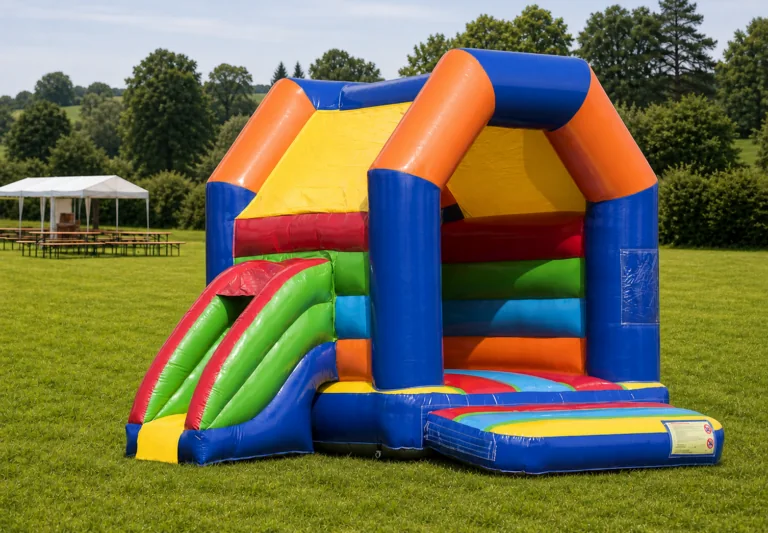 Regenbogen-Hüpfburg von Jump4Fun – Produktansicht