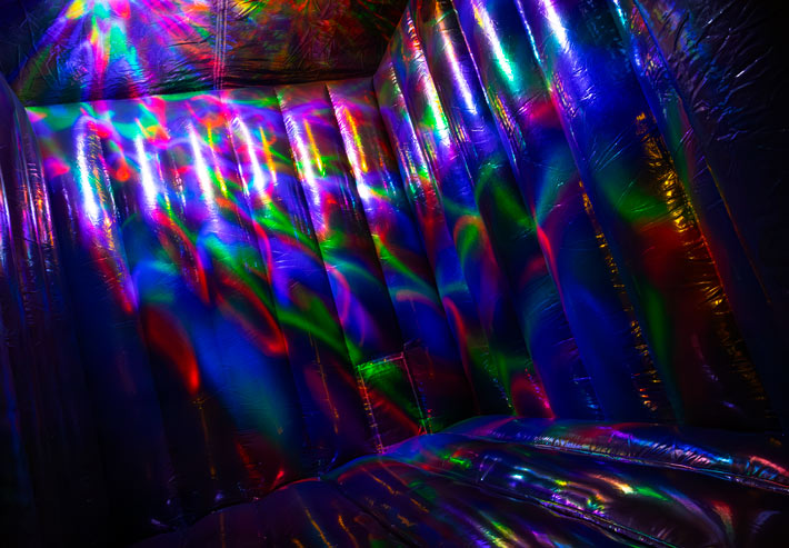 Disco-Hüpfburg von Jump4Fun – Produktansicht Innen
